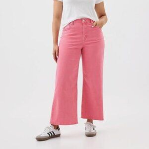 GAP Factory High Rise Wide-Leg Crop Jeans